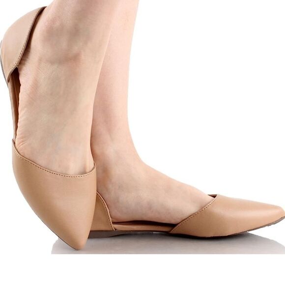 BRAND NEW LYNX POINTED TOE D'ORSAY SLIP ON WOMEN"S FLAT SHOE - Picture 7 of 15